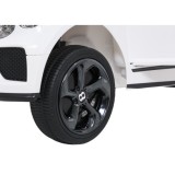 JOKO Elektrické autíčko Bentley Bentayga S, penové kolesá, kožené sedadlo, biele