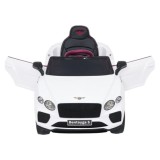 JOKO Elektrické autíčko Bentley Bentayga S, penové kolesá, kožené sedadlo, biele