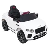 JOKO Elektrické autíčko Bentley Bentayga S, penové kolesá, kožené sedadlo, biele