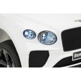 JOKO Elektrické autíčko Bentley Bentayga S, penové kolesá, kožené sedadlo, biele