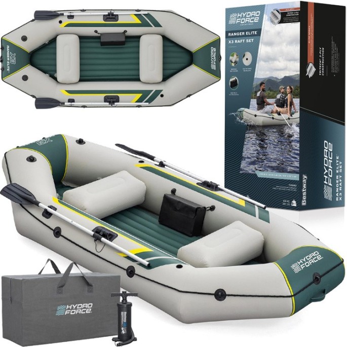 Bestway 65160 Nafukovací Čln RANGER ELITE X3 295x130x46cm + veslá, pumpa