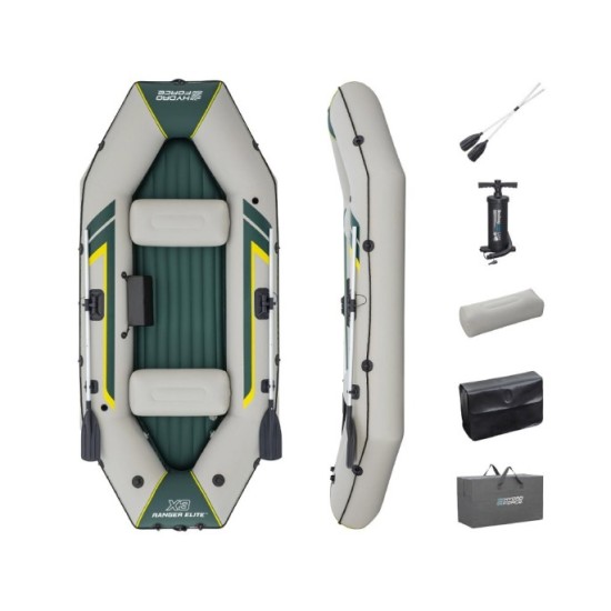 Bestway 65160 Nafukovací Čln RANGER ELITE X3 295x130x46cm + veslá, pumpa