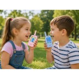 JOKO Sada Detské Vysielačky s Kamerou a LCD 2" Camera Displejom + Fotoaparát 3v1, dosah 100m, modrá a ružová