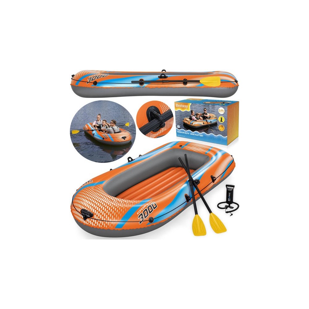 Bestway 61145 Nafukovací Čln Kondor Elite 3000, 246 cm x 122 cm