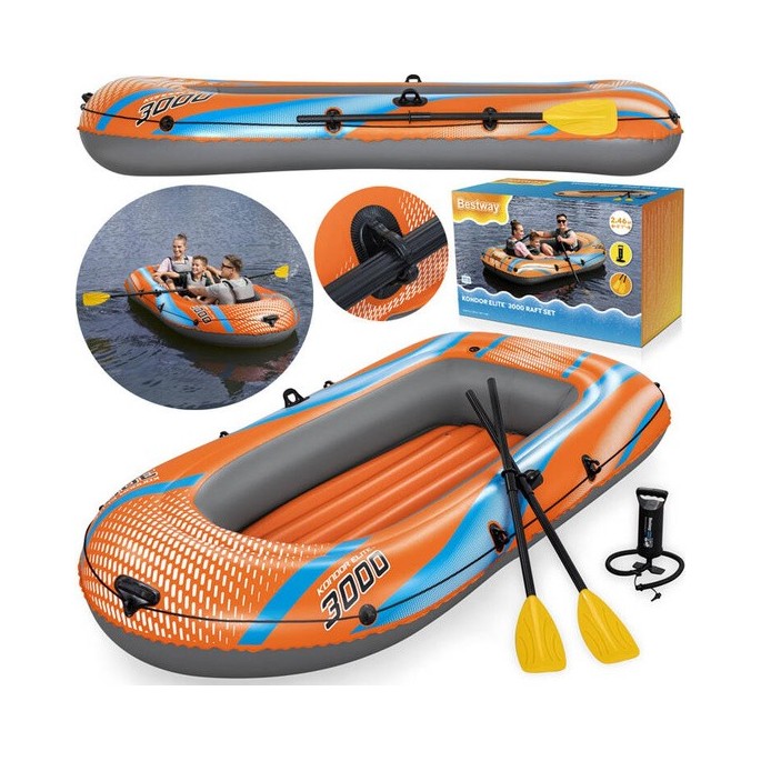Bestway 61145 Nafukovací Čln Kondor Elite 3000, 246 cm x 122 cm