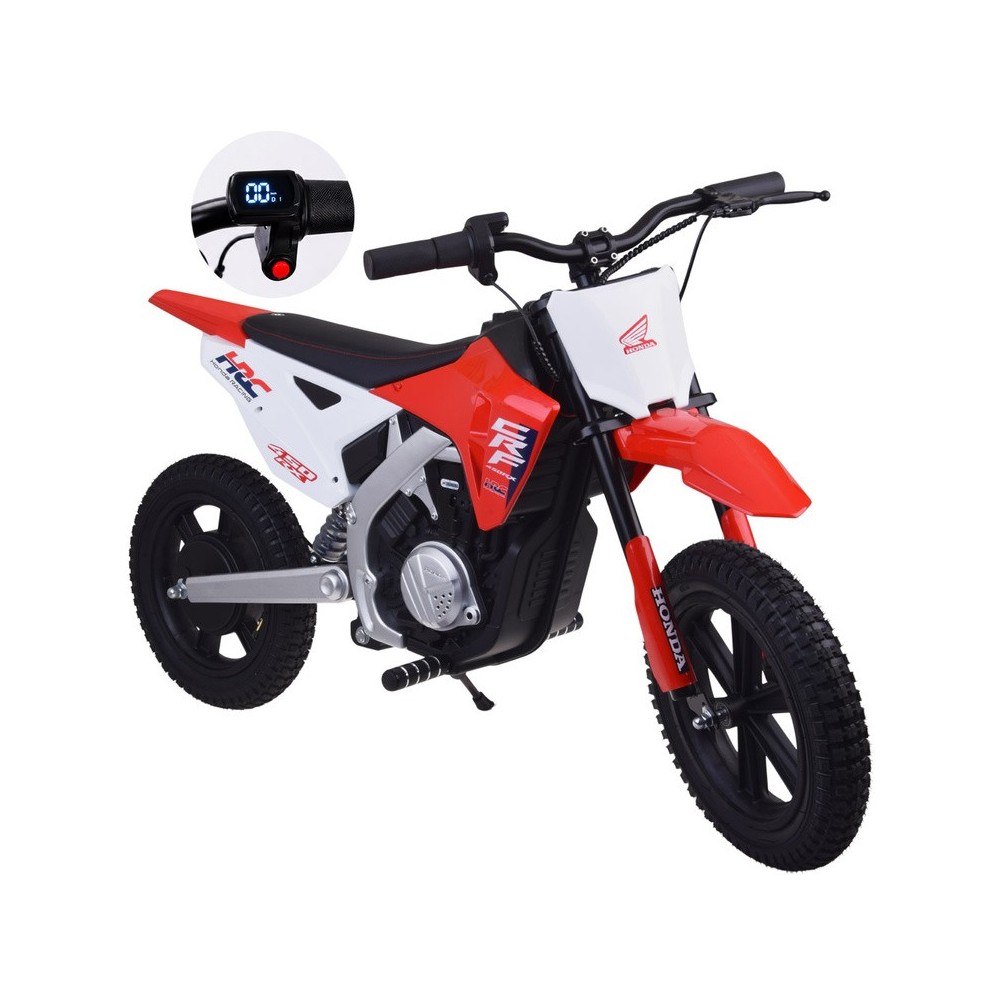 JOKO Elektrická Motorka HONDA CRF 450RX, 22km/h, nosnsoť 50kg, 250W bezkartáčový motor, 24v, nafukovacie kolesá, červená