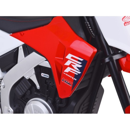JOKO Elektrická Motorka HONDA CRF 450RX, 22km/h, nosnsoť 50kg, 250W bezkartáčový motor, 24v, nafukovacie kolesá, červená