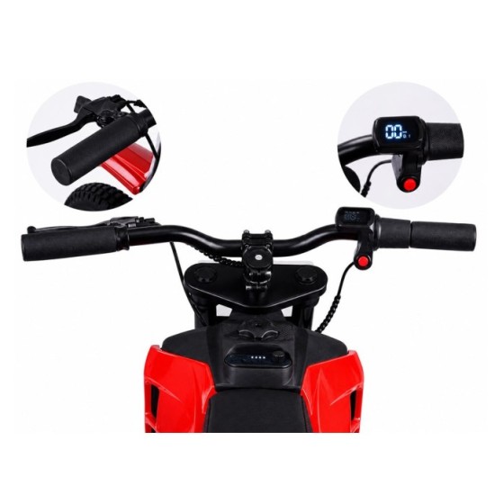 JOKO Elektrická Motorka HONDA CRF 450RX, 22km/h, nosnsoť 50kg, 250W bezkartáčový motor, 24v, nafukovacie kolesá, červená