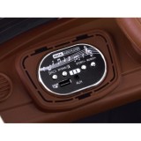 JOKO Elektrické autíčko Retro Beetle, penové kolesá, kožené sedadlo, čierne