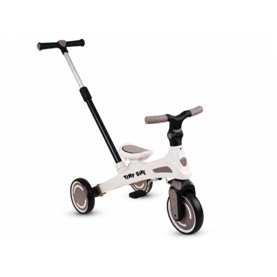 JOKO Detský bicykel, trojkolka, odrážadlo Tiny Bike 5v1, béžová