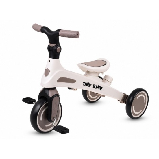 JOKO Detský bicykel, trojkolka, odrážadlo Tiny Bike 5v1, béžová