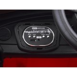 JOKO Elektrické autíčko Beetle Retro s Efektom Hojdania, penové kolesá, kožené sedadlo, červené