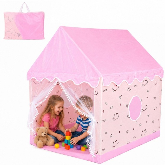 Pastel Dream Playhouse for Girls – Play Tent 120×100×130cm ZA6156