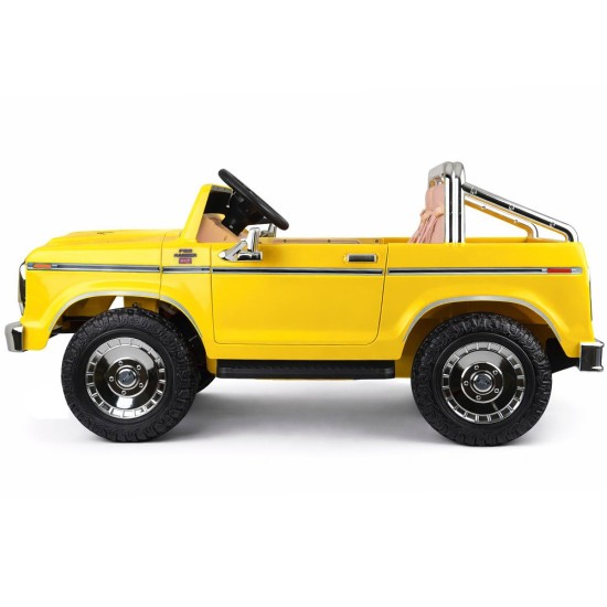 JOKO Elektrické autíčko Ford Bronco Pickup Classic 4X4 24V, Dvojmiestne kožené sedadlo, penové kolesá, FM rádio, nosnosť 60kg, ž