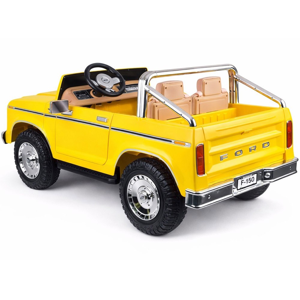 JOKO Elektrické autíčko Ford Bronco Pickup Classic 4X4 24V, Dvojmiestne kožené sedadlo, penové kolesá, FM rádio, nosnosť 60kg, ž