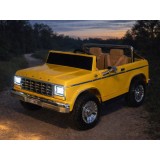 JOKO Elektrické autíčko Ford Bronco Pickup Classic 4X4 24V, Dvojmiestne kožené sedadlo, penové kolesá, FM rádio, nosnosť 60kg, ž