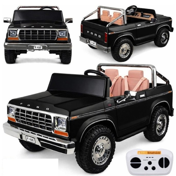 JOKO Elektrické autíčko Ford Bronco Pickup Classic 4X4 24V, Dvojmiestne kožené sedadlo, penové kolesá, FM rádio, nosnosť 60kg, č