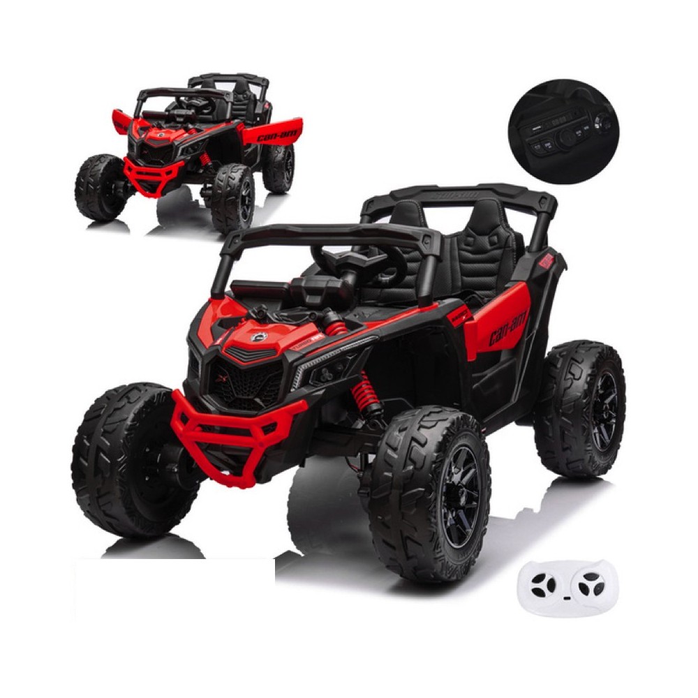 JOKO Elektrické Autíčko Buggy 4x200W 24V, kožené sedadlo, penové kolesá, červené