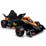 JOKO Elektrické autíčko Formula E McLaren NEOM, penové kolesá, kožené sedadlo, čierna