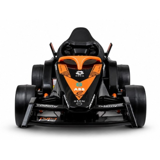 JOKO Elektrické autíčko Formula E McLaren NEOM, penové kolesá, kožené sedadlo, čierna