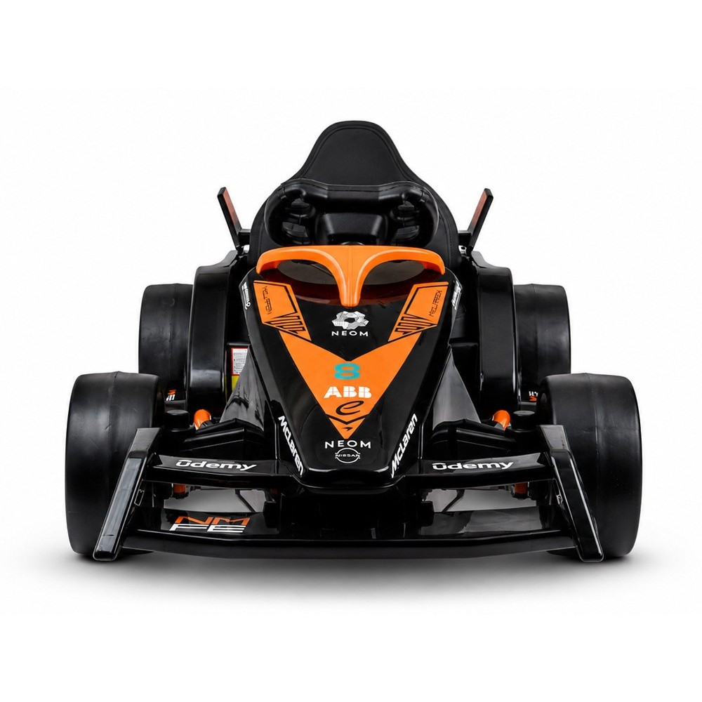 JOKO Elektrické autíčko Formula E McLaren NEOM, penové kolesá, kožené sedadlo, čierna