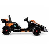 JOKO Elektrické autíčko Formula E McLaren NEOM, penové kolesá, kožené sedadlo, čierna