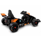 JOKO Elektrické autíčko Formula E McLaren NEOM, penové kolesá, kožené sedadlo, čierna
