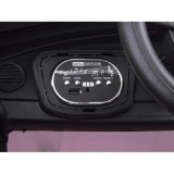 JOKO Elektrické autíčko Beetle Retro s Efektom Hojdania, penové kolesá, kožené sedadlo, ružové