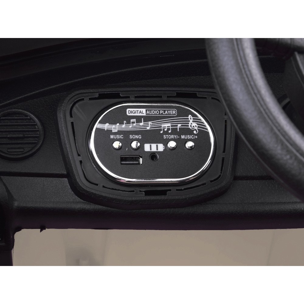 JOKO Elektrické autíčko Beetle Retro s Efektom Hojdania, penové kolesá, kožené sedadlo, béžové