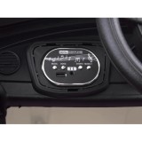 JOKO Elektrické autíčko Beetle Retro s Efektom Hojdania, penové kolesá, kožené sedadlo, béžové