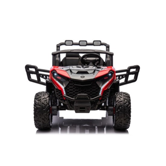 JOKO Elektrické autíčko Buggy OBSERVER 4x200W, penové kolesá, Dvojmiestne kožené sedadlo, nosnosť 60kg, červené