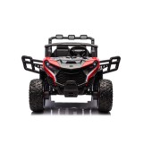 JOKO Elektrické autíčko Buggy OBSERVER 4x200W, penové kolesá, Dvojmiestne kožené sedadlo, nosnosť 60kg, červené