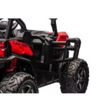 JOKO Elektrické autíčko Buggy OBSERVER 4x200W, penové kolesá, Dvojmiestne kožené sedadlo, nosnosť 60kg, červené