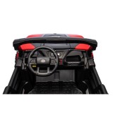 JOKO Elektrické autíčko Buggy OBSERVER 4x200W, penové kolesá, Dvojmiestne kožené sedadlo, nosnosť 60kg, červené