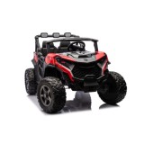 JOKO Elektrické autíčko Buggy OBSERVER 4x200W, penové kolesá, Dvojmiestne kožené sedadlo, nosnosť 60kg, červené