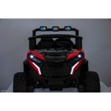 JOKO Elektrické autíčko Buggy OBSERVER 4x200W, penové kolesá, Dvojmiestne kožené sedadlo, nosnosť 60kg, červené