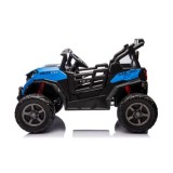 JOKO Elektrické autíčko Buggy OBSERVER 4x200W, penové kolesá, Dvojmiestne kožené sedadlo, nosnosť 60kg, modré