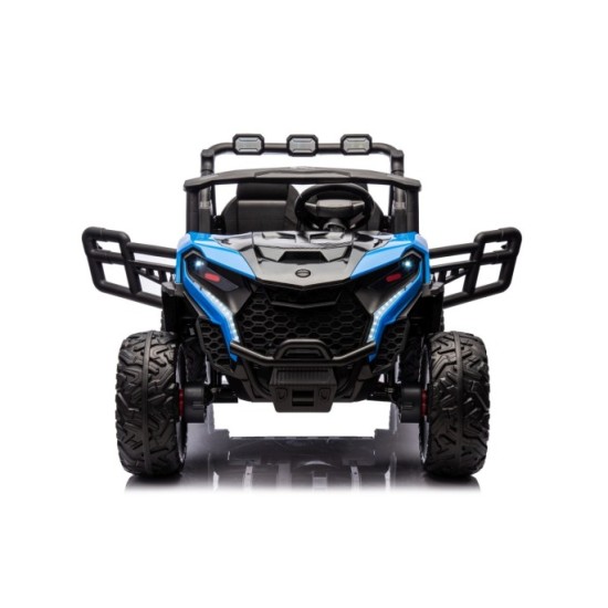 JOKO Elektrické autíčko Buggy OBSERVER 4x200W, penové kolesá, Dvojmiestne kožené sedadlo, nosnosť 60kg, modré