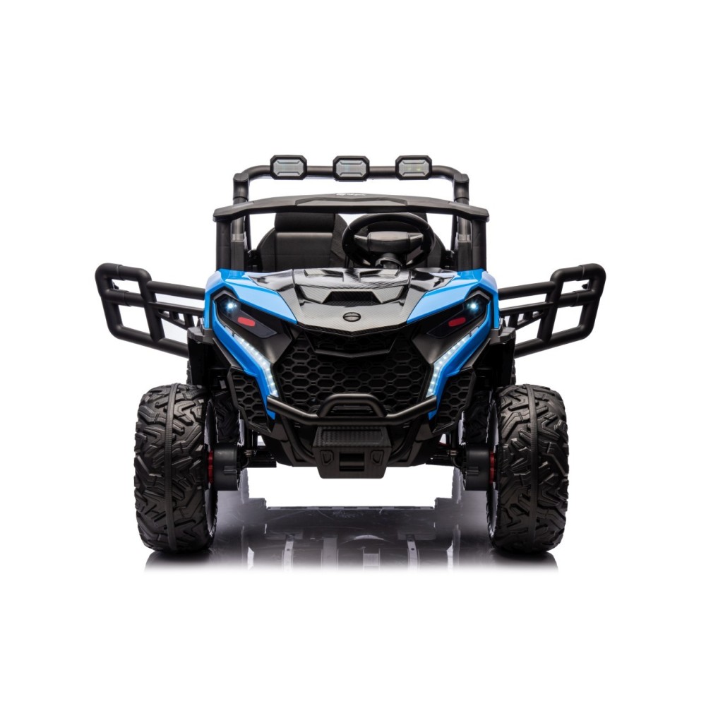 JOKO Elektrické autíčko Buggy OBSERVER 4x200W, penové kolesá, Dvojmiestne kožené sedadlo, nosnosť 60kg, modré