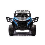 JOKO Elektrické autíčko Buggy OBSERVER 4x200W, penové kolesá, Dvojmiestne kožené sedadlo, nosnosť 60kg, modré