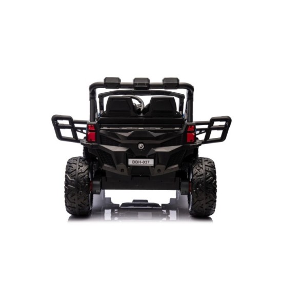 JOKO Elektrické autíčko Buggy OBSERVER 4x200W, penové kolesá, Dvojmiestne kožené sedadlo, nosnosť 60kg, modré