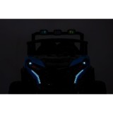 JOKO Elektrické autíčko Buggy OBSERVER 4x200W, penové kolesá, Dvojmiestne kožené sedadlo, nosnosť 60kg, modré