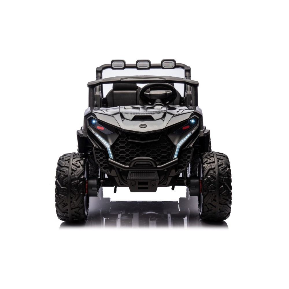 JOKO Elektrické autíčko Buggy OBSERVER 4x200W, penové kolesá, Dvojmiestne kožené sedadlo, nosnosť 60kg, čierne