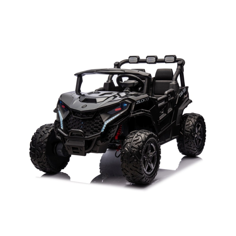JOKO Elektrické autíčko Buggy OBSERVER 4x200W, penové kolesá, Dvojmiestne kožené sedadlo, nosnosť 60kg, čierne