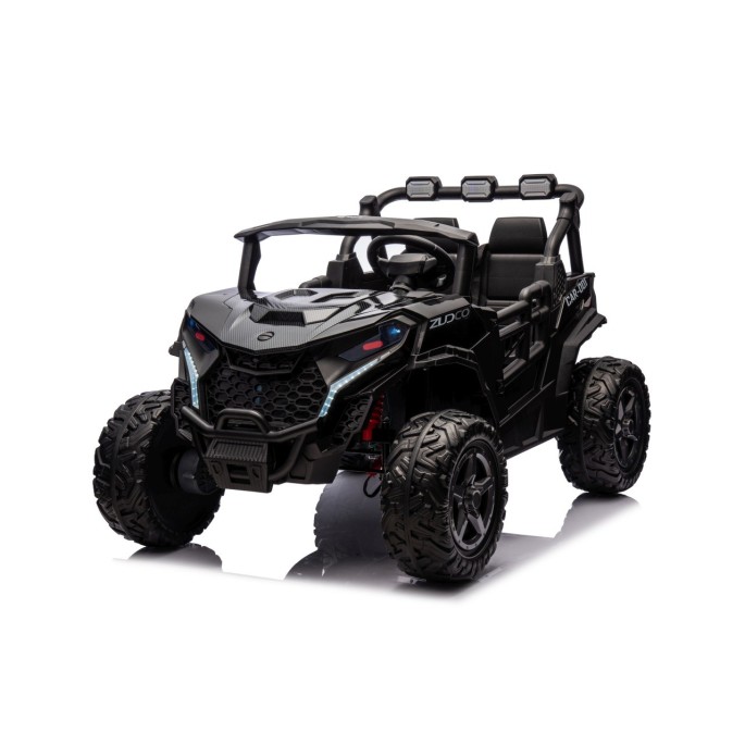 JOKO Elektrické autíčko Buggy OBSERVER 4x200W, penové kolesá, Dvojmiestne kožené sedadlo, nosnosť 60kg, čierne