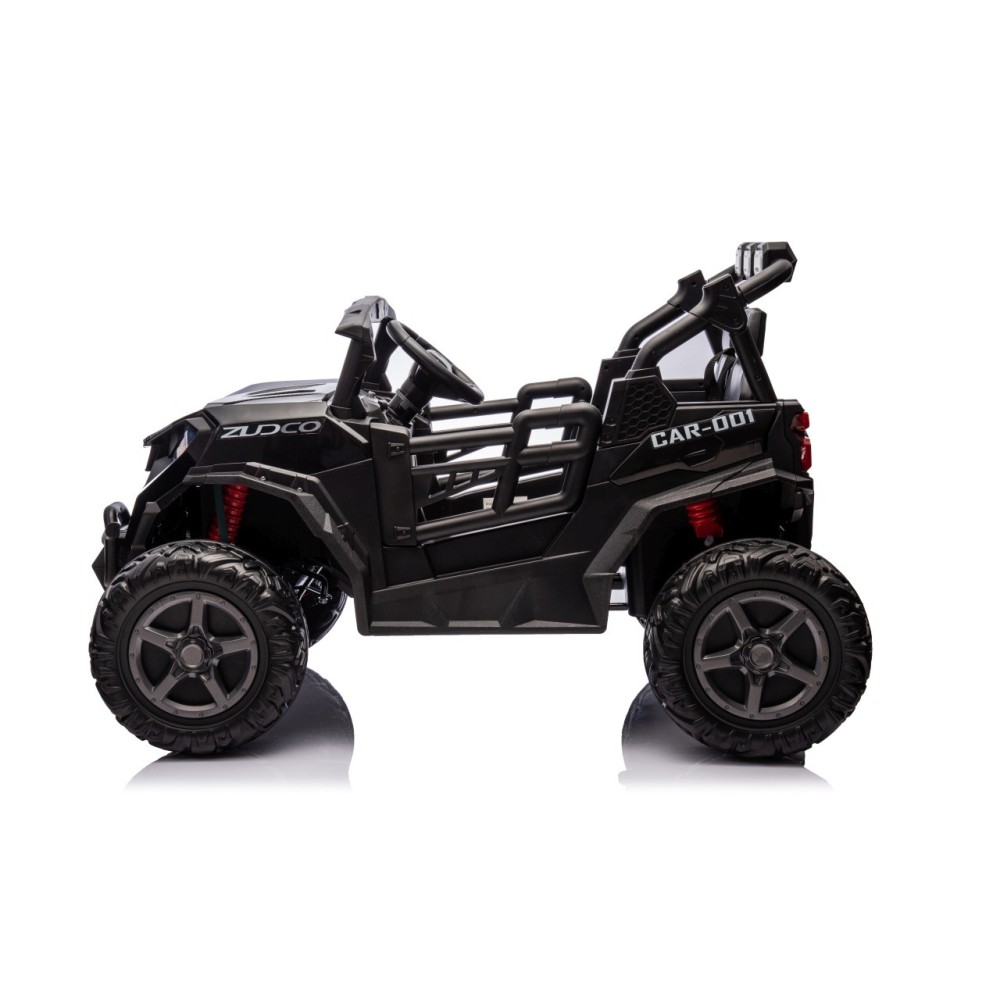 JOKO Elektrické autíčko Buggy OBSERVER 4x200W, penové kolesá, Dvojmiestne kožené sedadlo, nosnosť 60kg, čierne