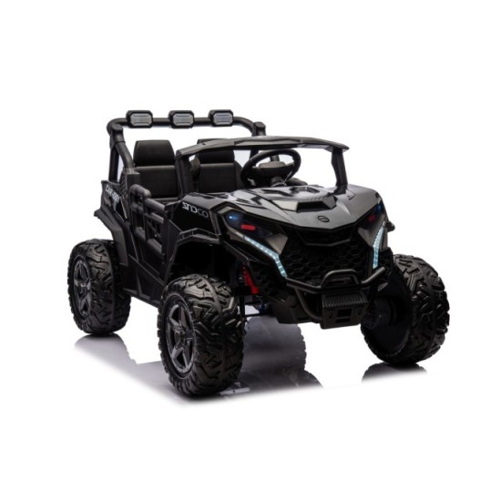 JOKO Elektrické autíčko Buggy OBSERVER 4x200W, penové kolesá, Dvojmiestne kožené sedadlo, nosnosť 60kg, čierne