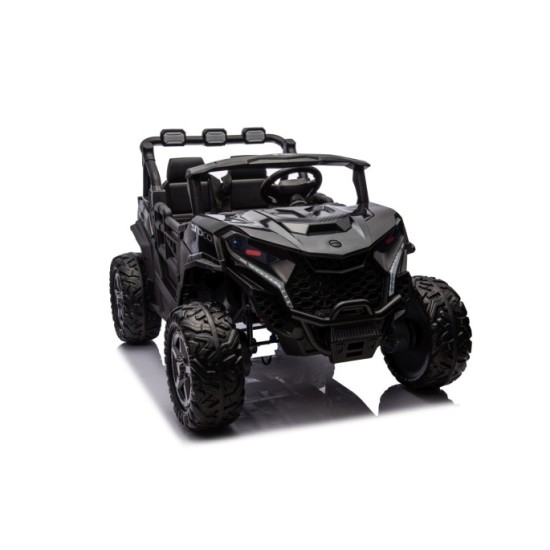 JOKO Elektrické autíčko Buggy OBSERVER 4x200W, penové kolesá, Dvojmiestne kožené sedadlo, nosnosť 60kg, čierne