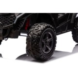 JOKO Elektrické autíčko Buggy OBSERVER 4x200W, penové kolesá, Dvojmiestne kožené sedadlo, nosnosť 60kg, čierne