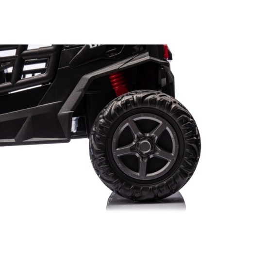 JOKO Elektrické autíčko Buggy OBSERVER 4x200W, penové kolesá, Dvojmiestne kožené sedadlo, nosnosť 60kg, čierne